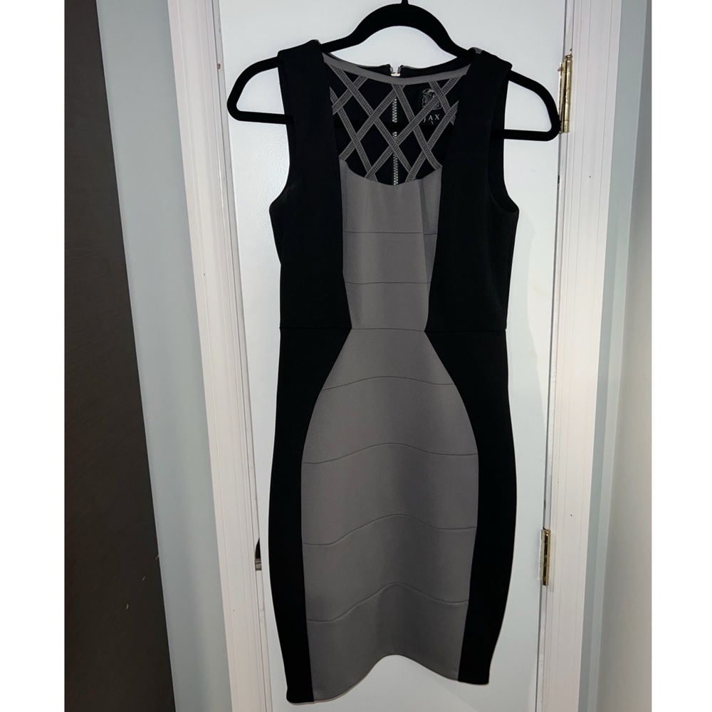 Black and Gray Cocktail Dress